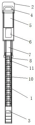 Integrated adjustable automatic soil longitudinal water recording instrument