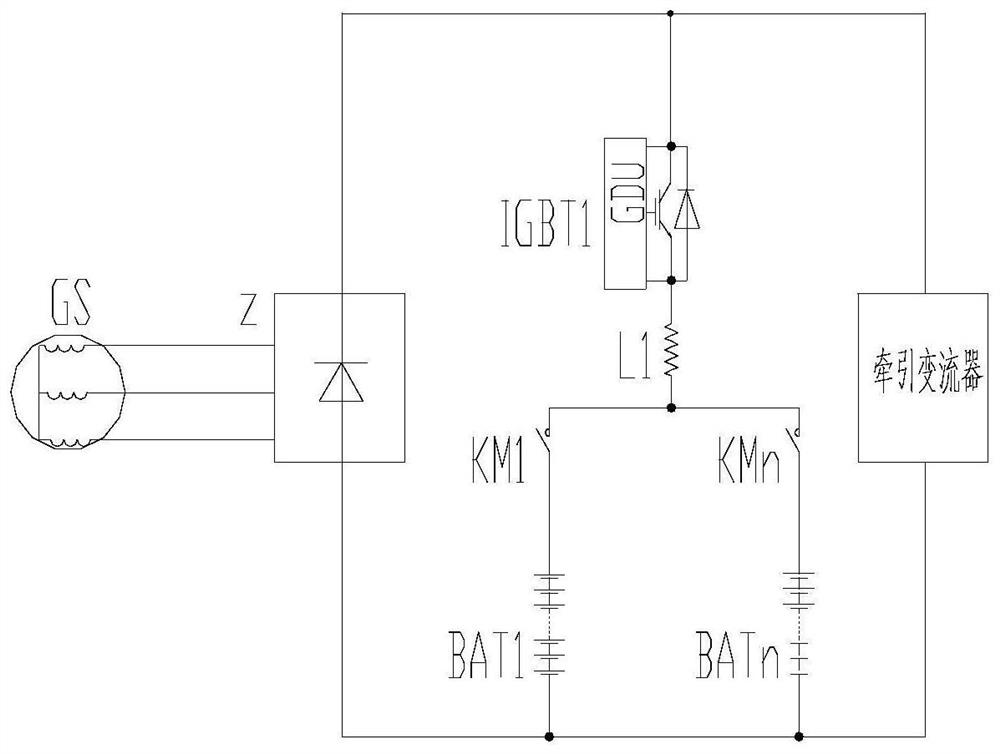 A control method for a multi-branch power battery system of a hybrid electric locomotive