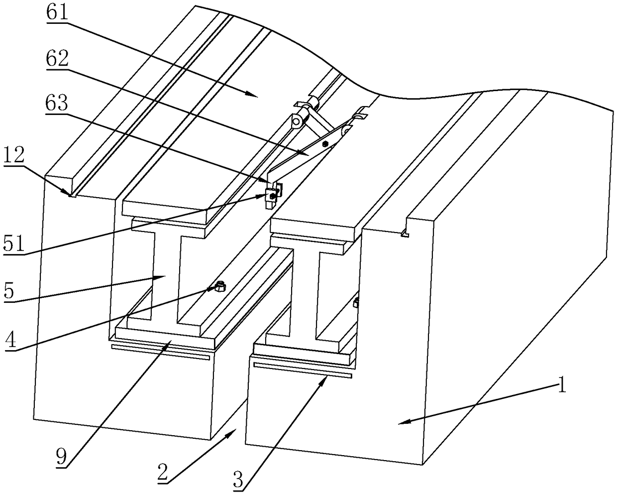 Expansion joint covering device for municipaL bridge