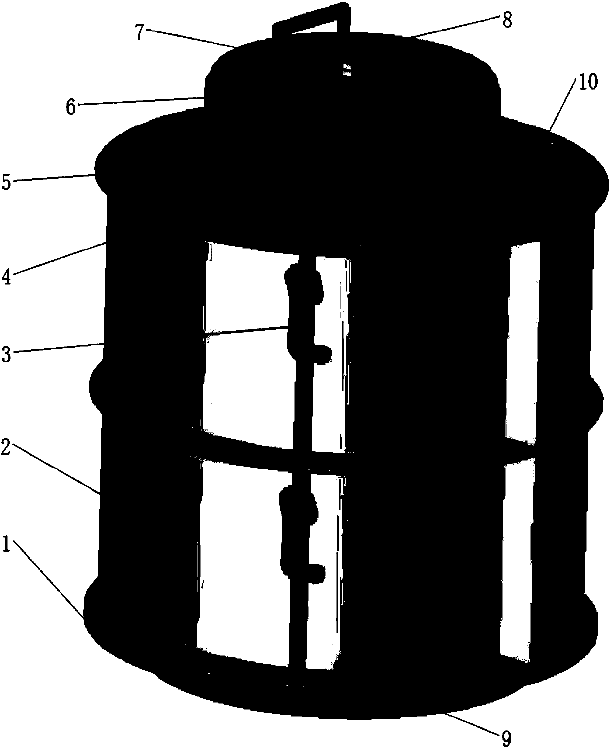 Test method for testing gas permeability of concrete through concrete tube test specimen