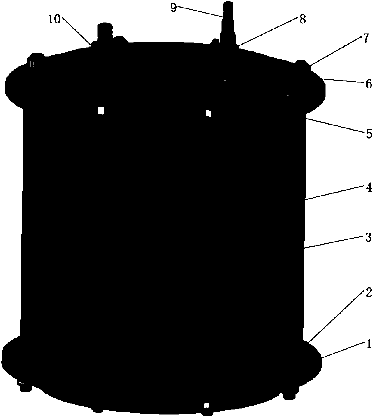 Test method for testing gas permeability of concrete through concrete tube test specimen