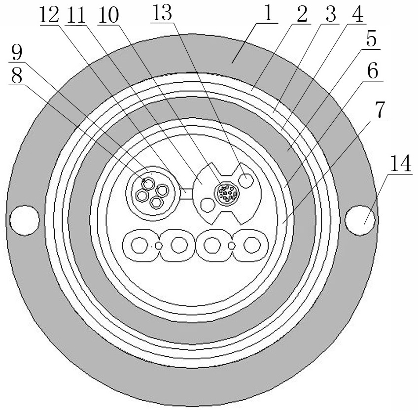 Multi-scene flame-retardant photoelectric composite cable