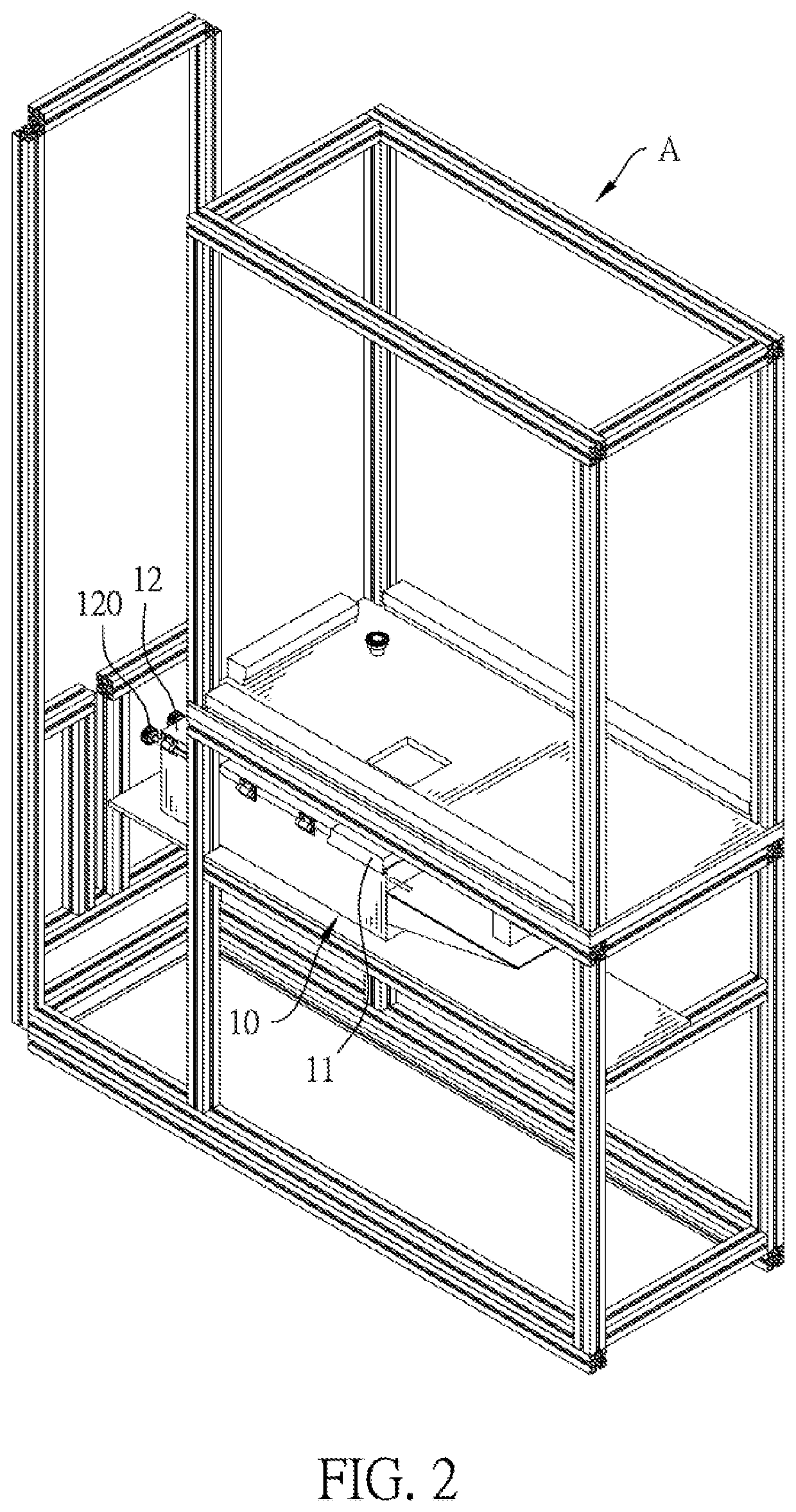 Cooking device for a food vending machine