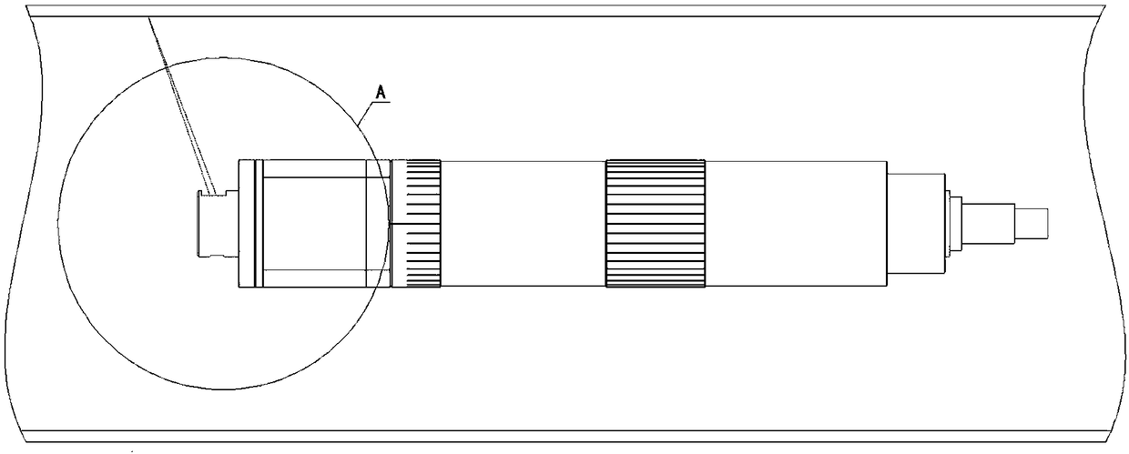 Laser cleaning mechanism used for pipeline inner wall