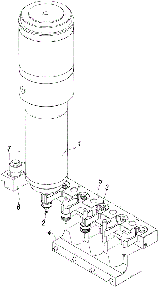 Superspeed motorized spindle automatic tool changer and superspeed motorized spindle automatic tool changing method