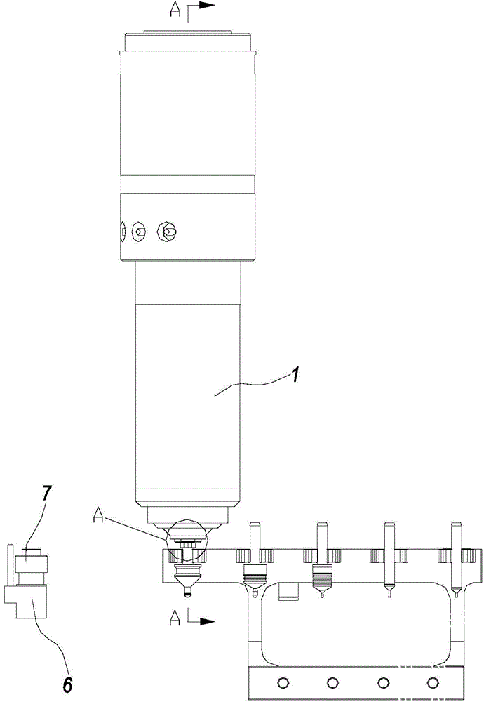 Superspeed motorized spindle automatic tool changer and superspeed motorized spindle automatic tool changing method