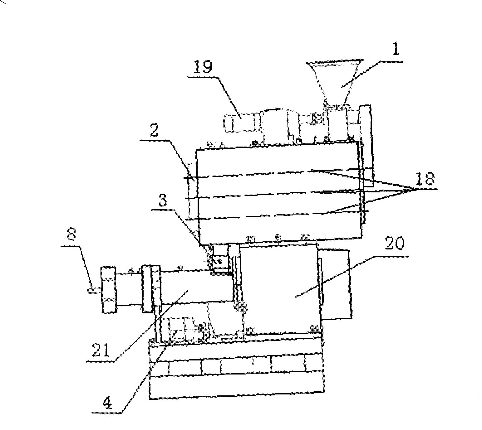 Blood powder protein puffing machine