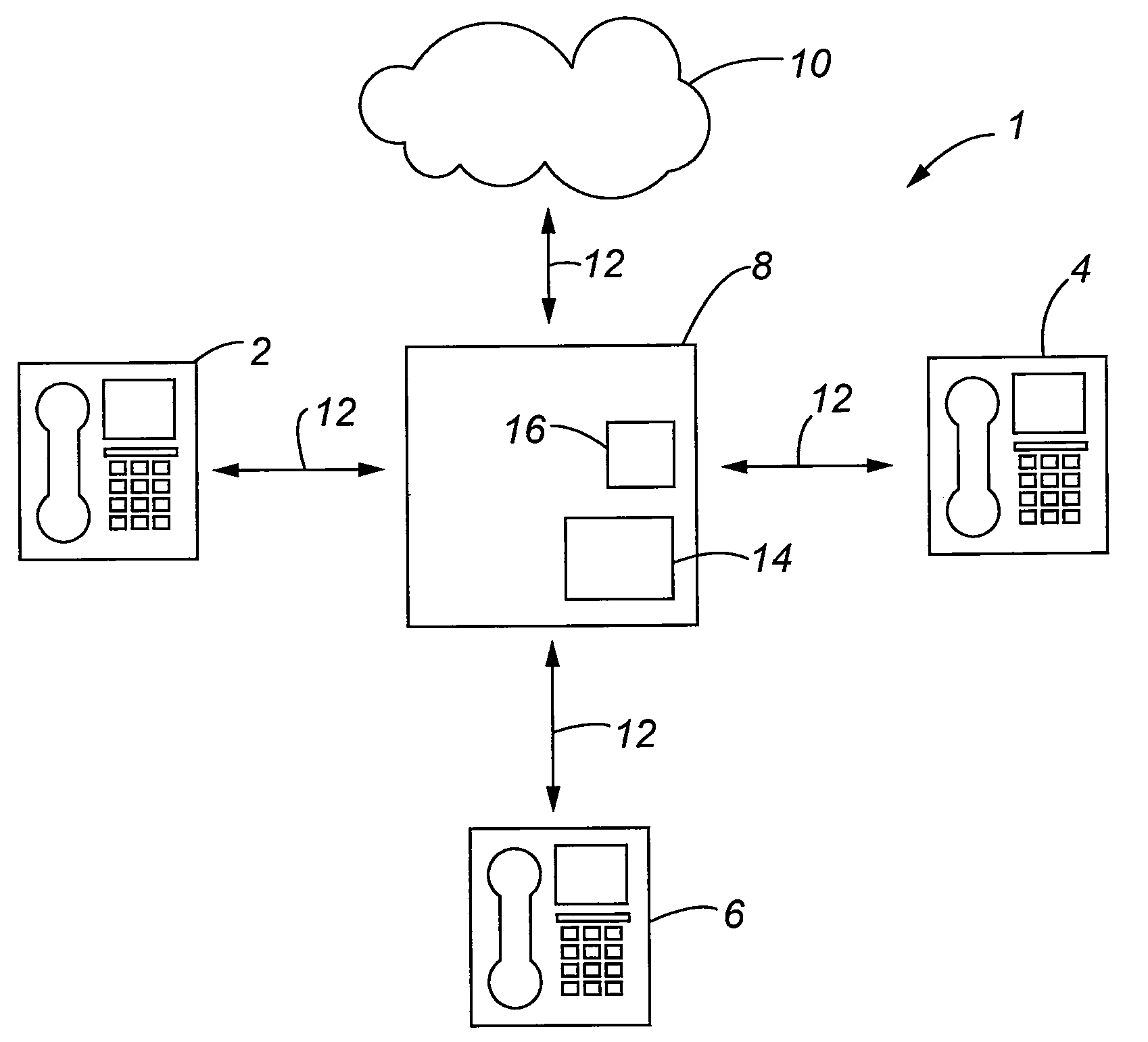 Method for operating a telephone system with at least two telephony terminals and a telephony terminal for carrying out the method