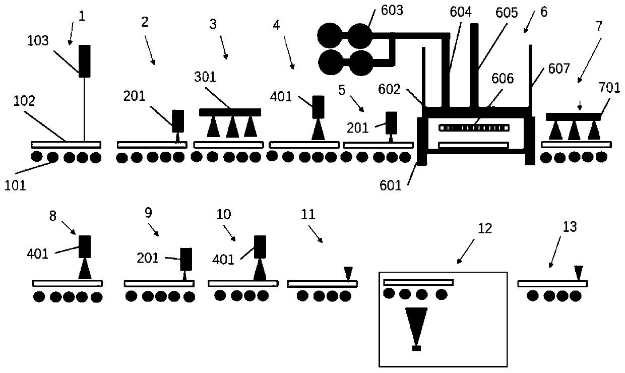 Preparation device and preparation method of large-area perovskite solar cell