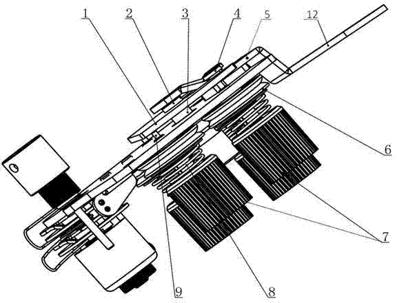 Double tension wire clamping device