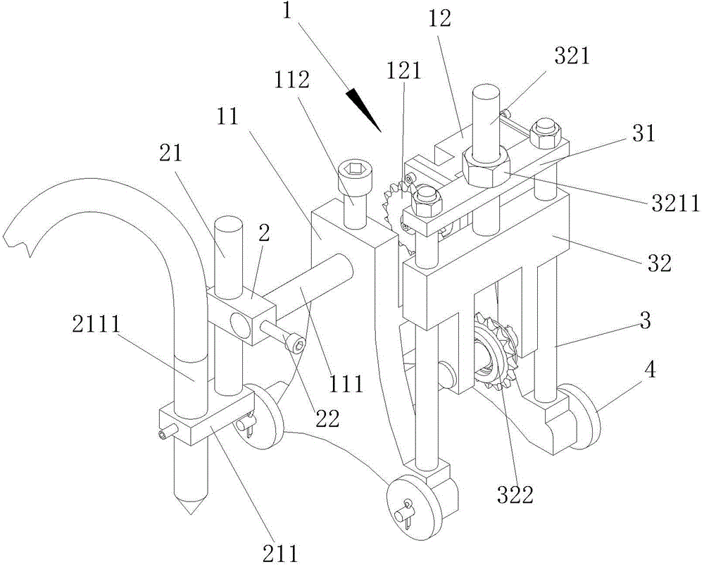 Precision mixed slurry derusting machine spray gun moving device