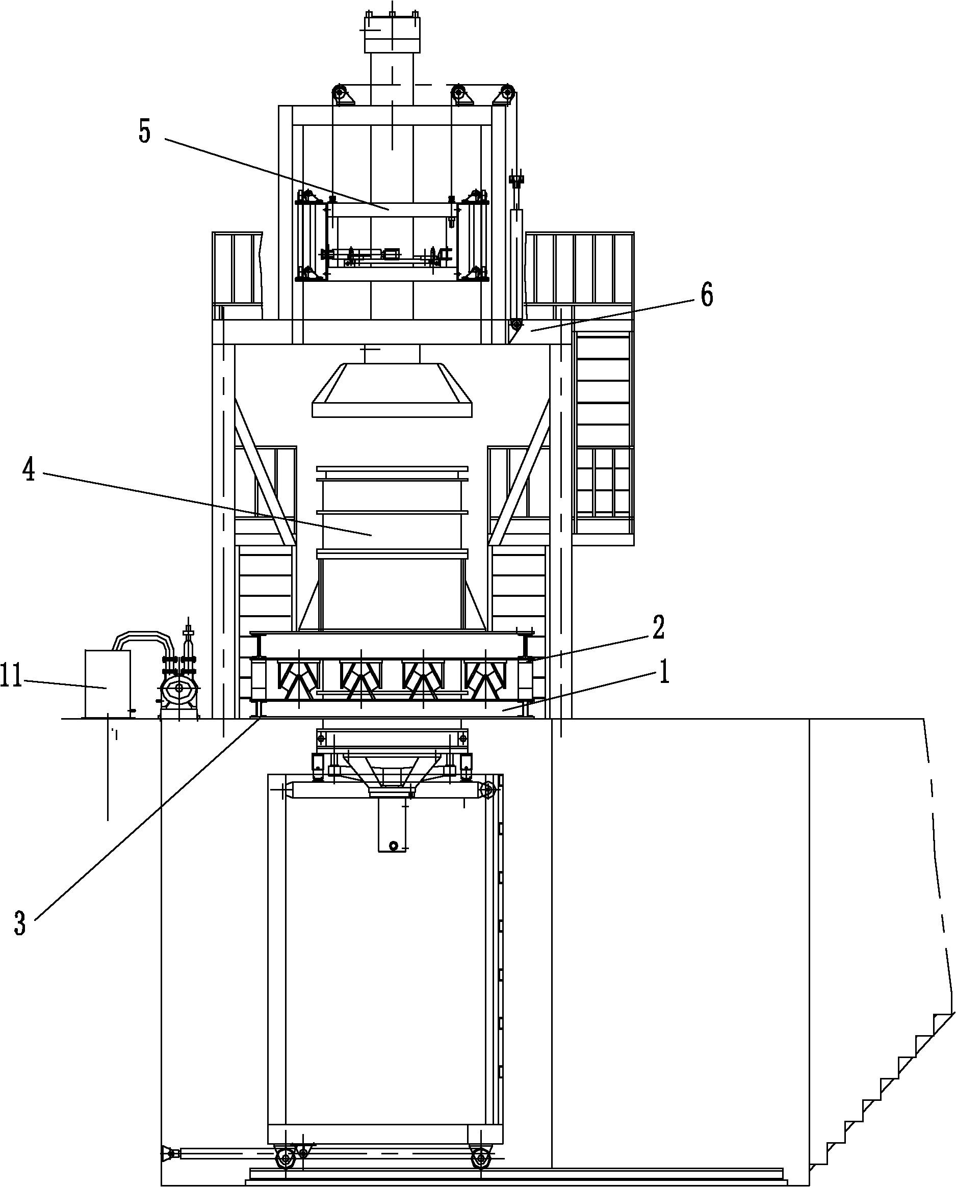 Crucible forming machine