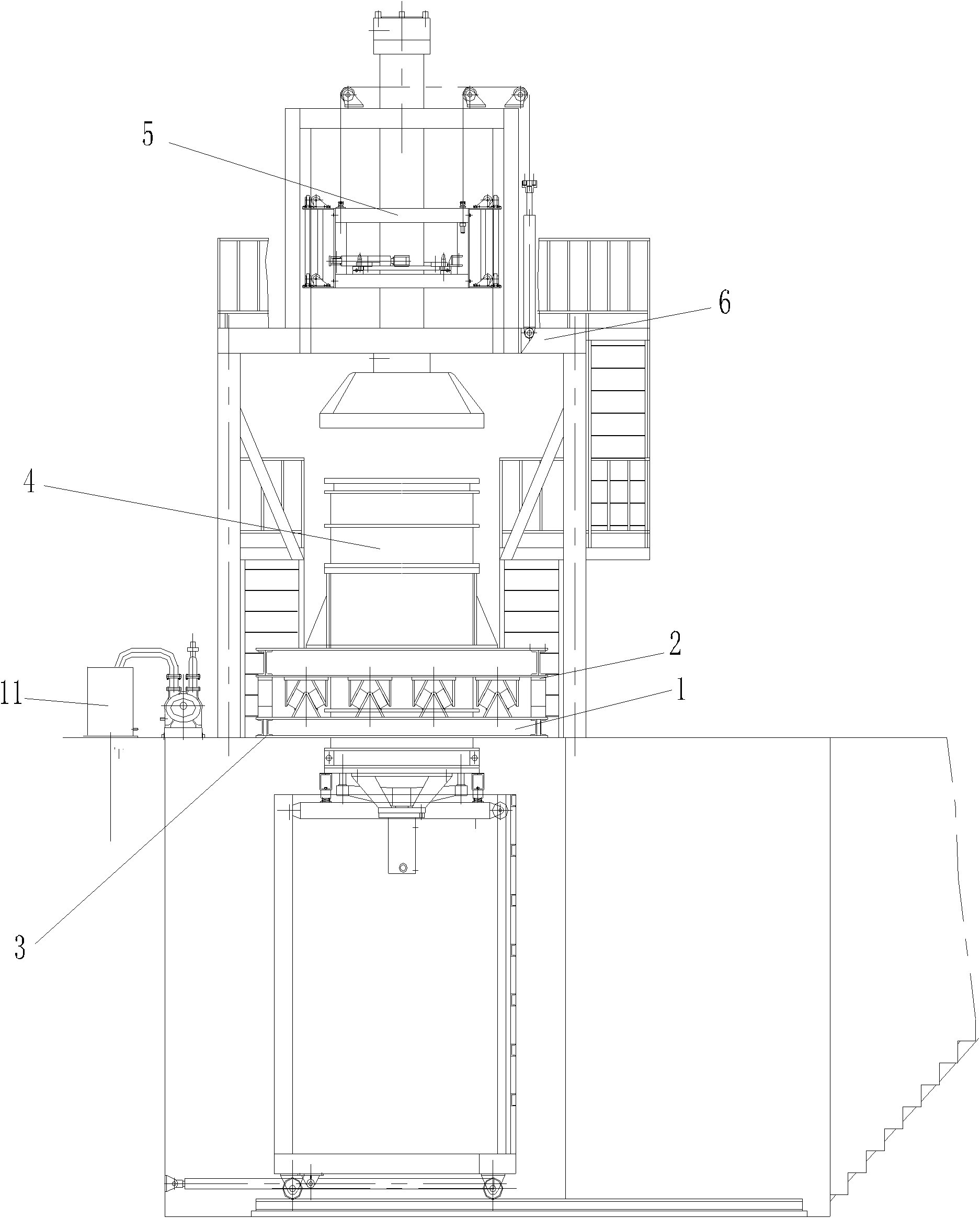 Crucible forming machine