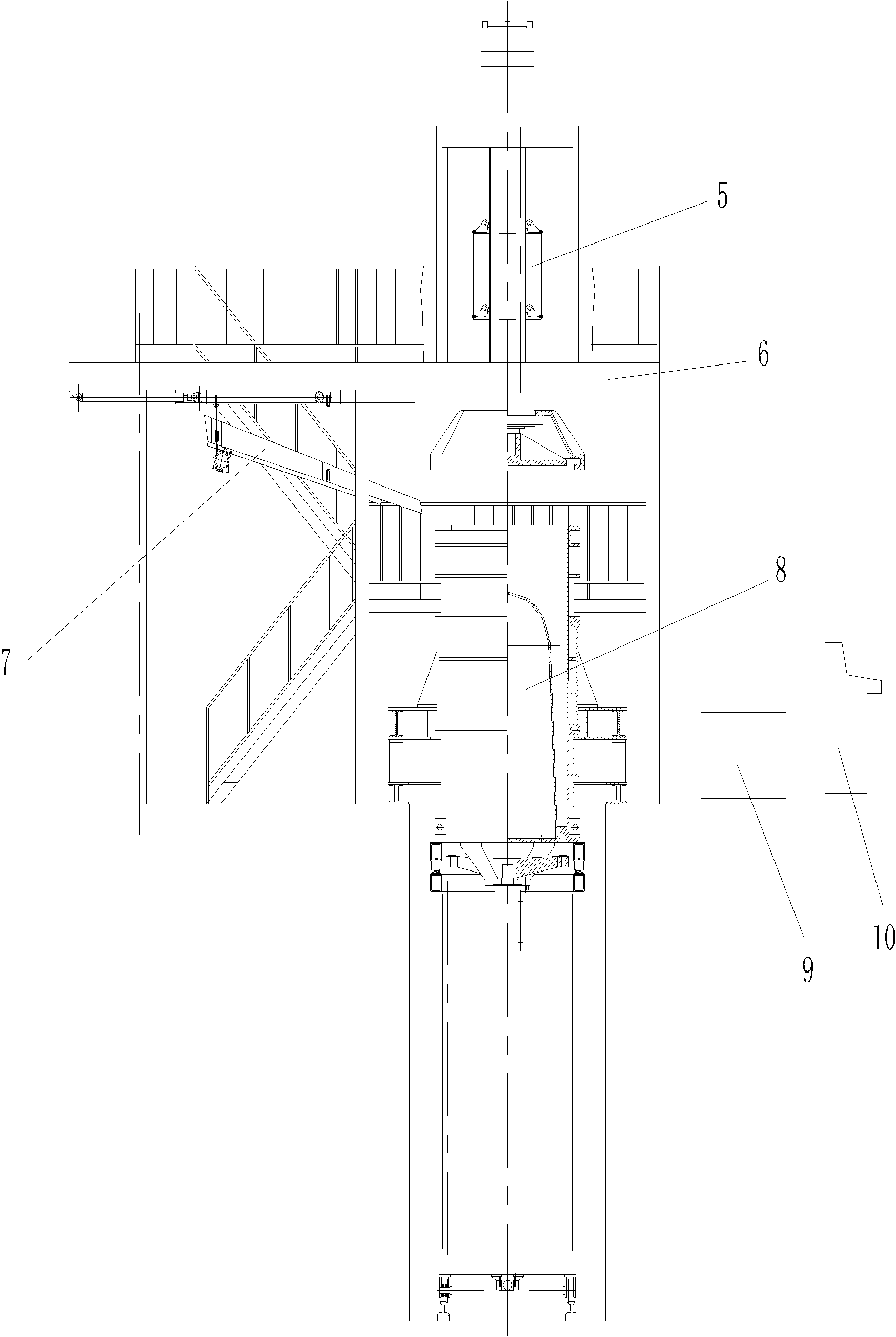 Crucible forming machine