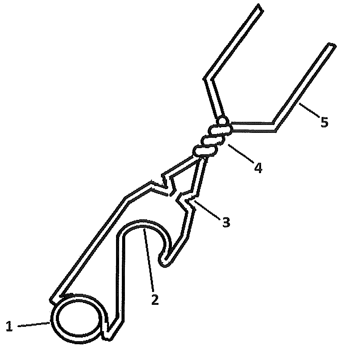 Device and method for removable utensil that attaches to handle of variable sizes