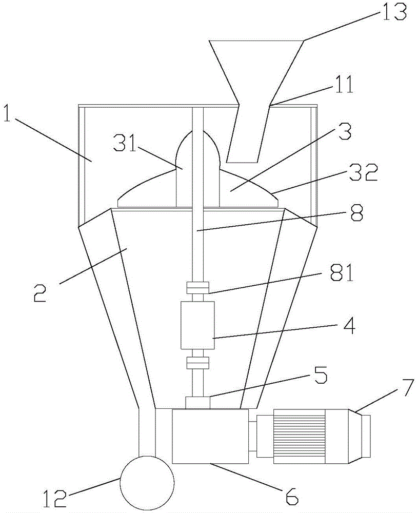 An automatic bait feeding and metering device for deep water cages