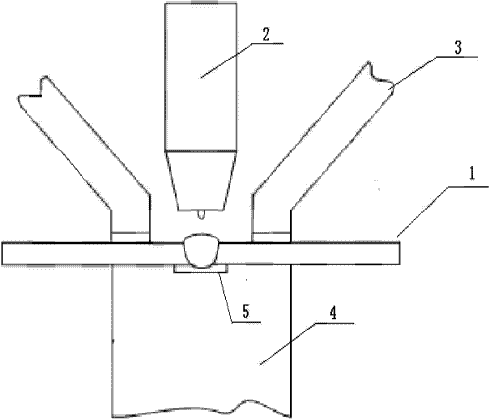 TIG welding method applicable to moderately thick aluminum alloy