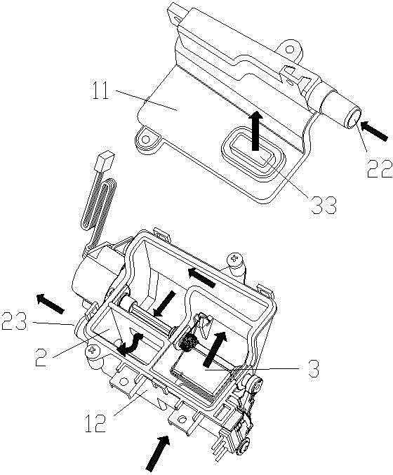 Gas conversion device and washing and drying integrated machine