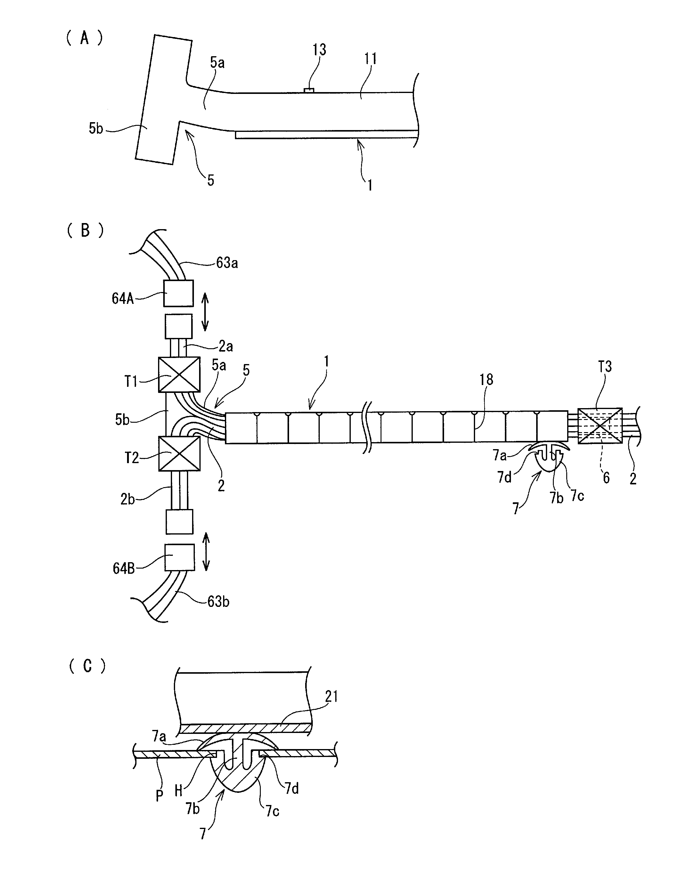 Outer cover material for wire harness, and routing structure for wire harness