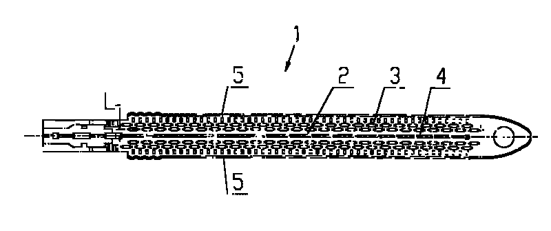 Nail barn of linear type cutting closer