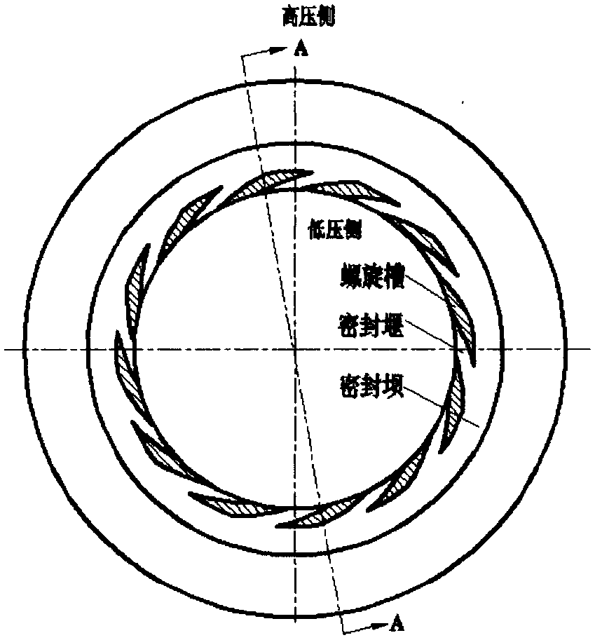 Multiple-end face combined type mechanical seal for realizing zero leakage and non-contact