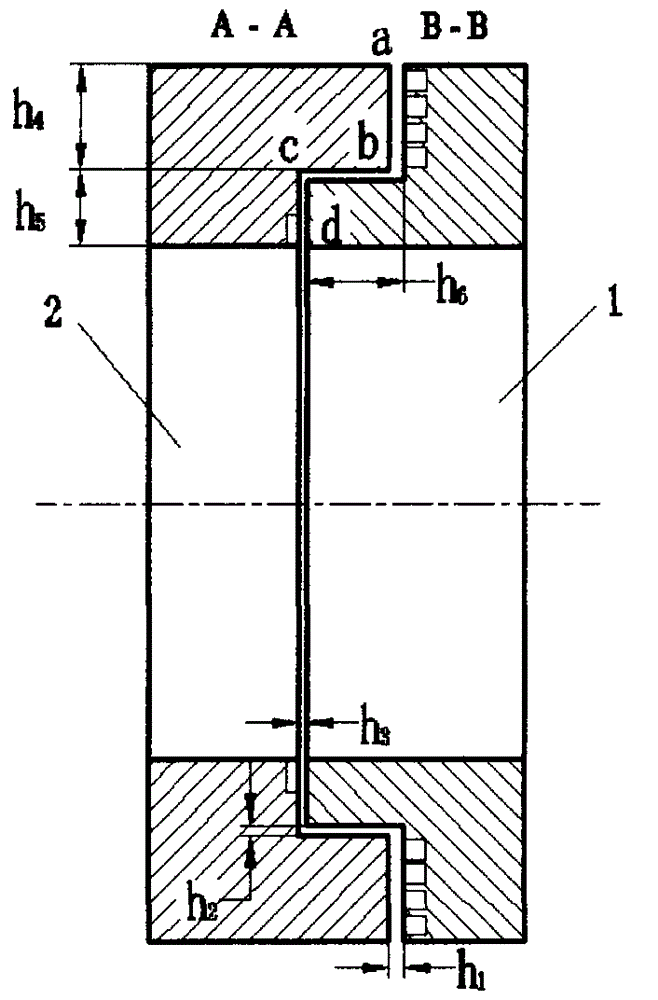 Multiple-end face combined type mechanical seal for realizing zero leakage and non-contact