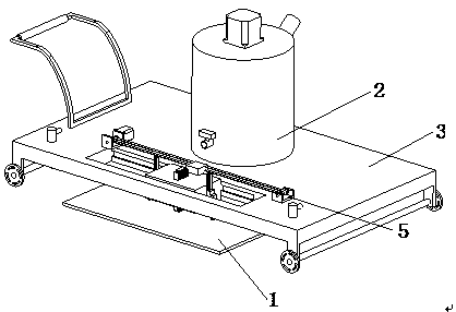 Cement floor troweling device for building