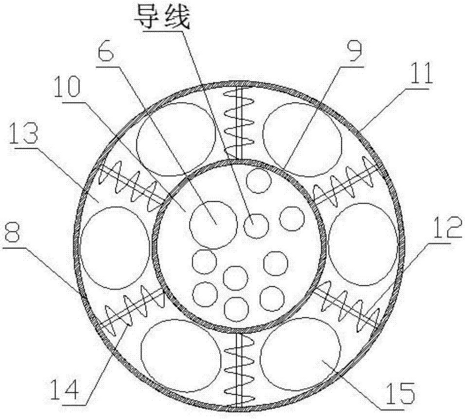 Electrode slice with optical fiber prompt