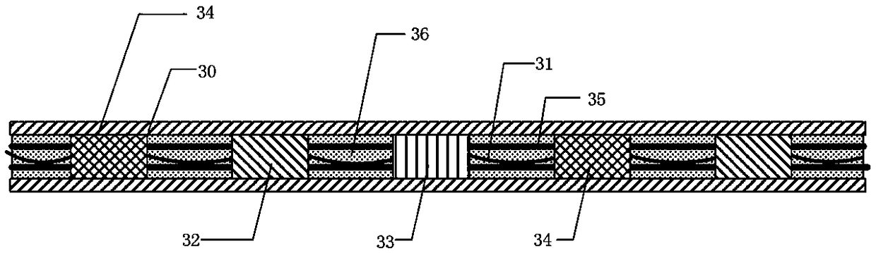 Curve type scalar hydrophone array capable of distinguishing port side and staboard side