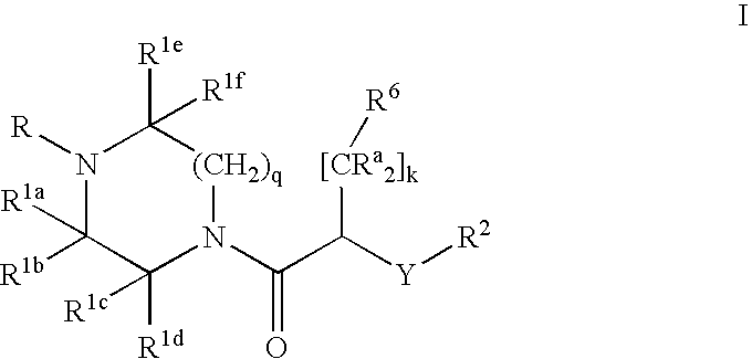 Substituted piperazines and methods of use