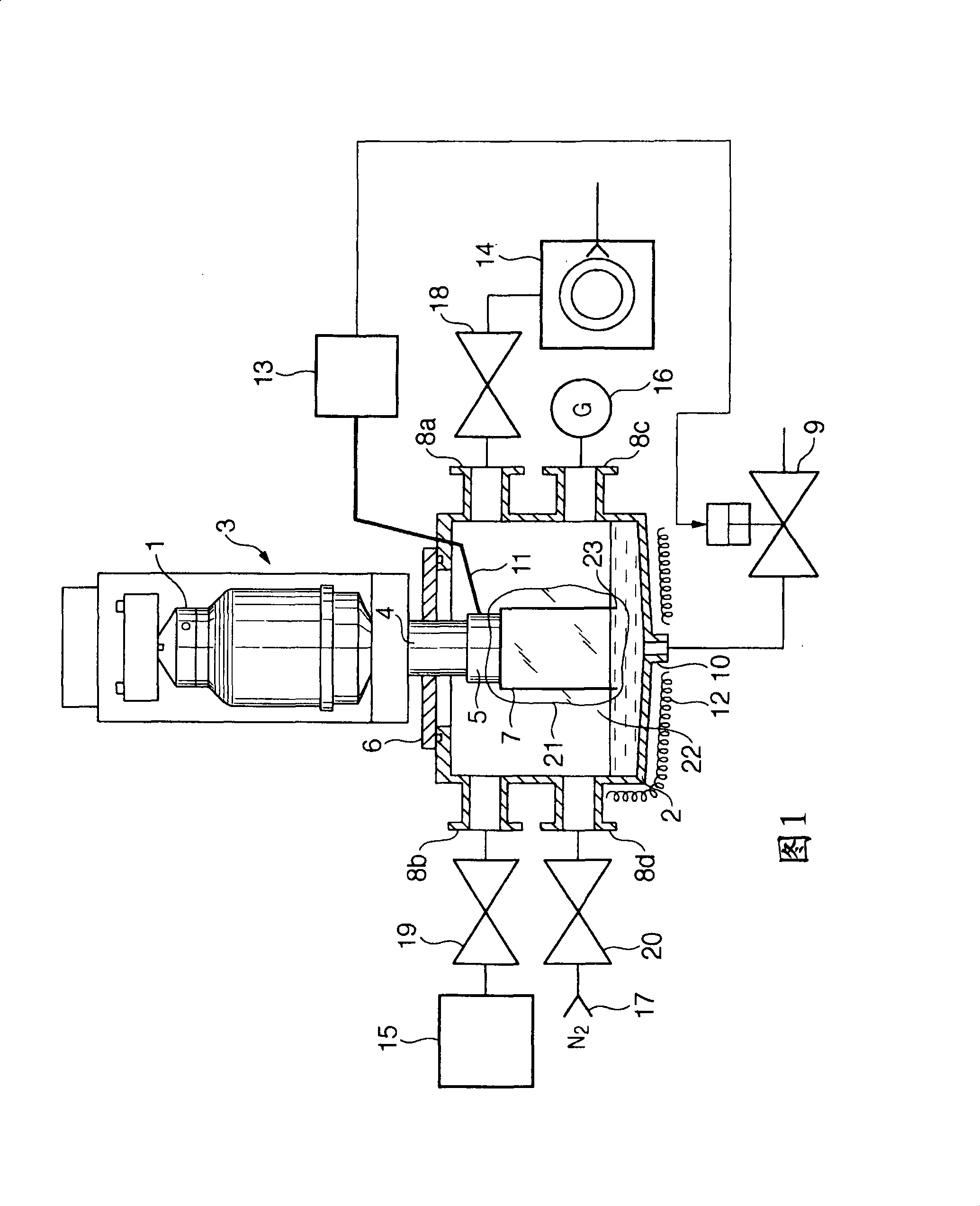 Cooling trap unit