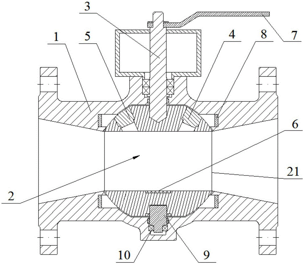 Ultrasonic metering ball valve