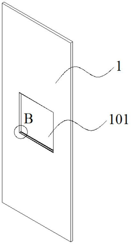 Fabricated decorative plate integrated access hole