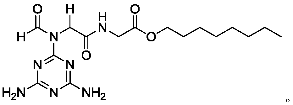 A class of flame retardant containing melamine structure, preparation method and application thereof