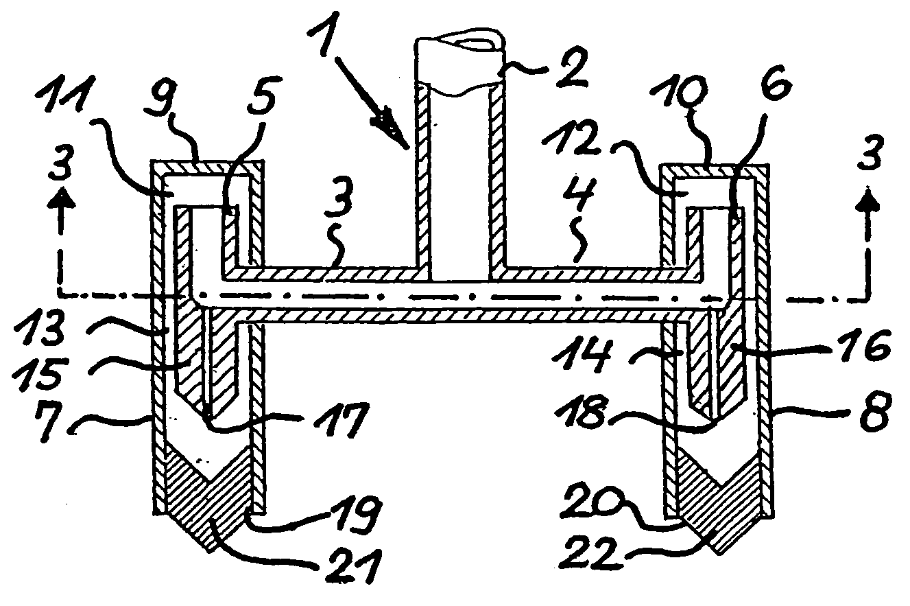 Outflow distributor for espresso coffee maker