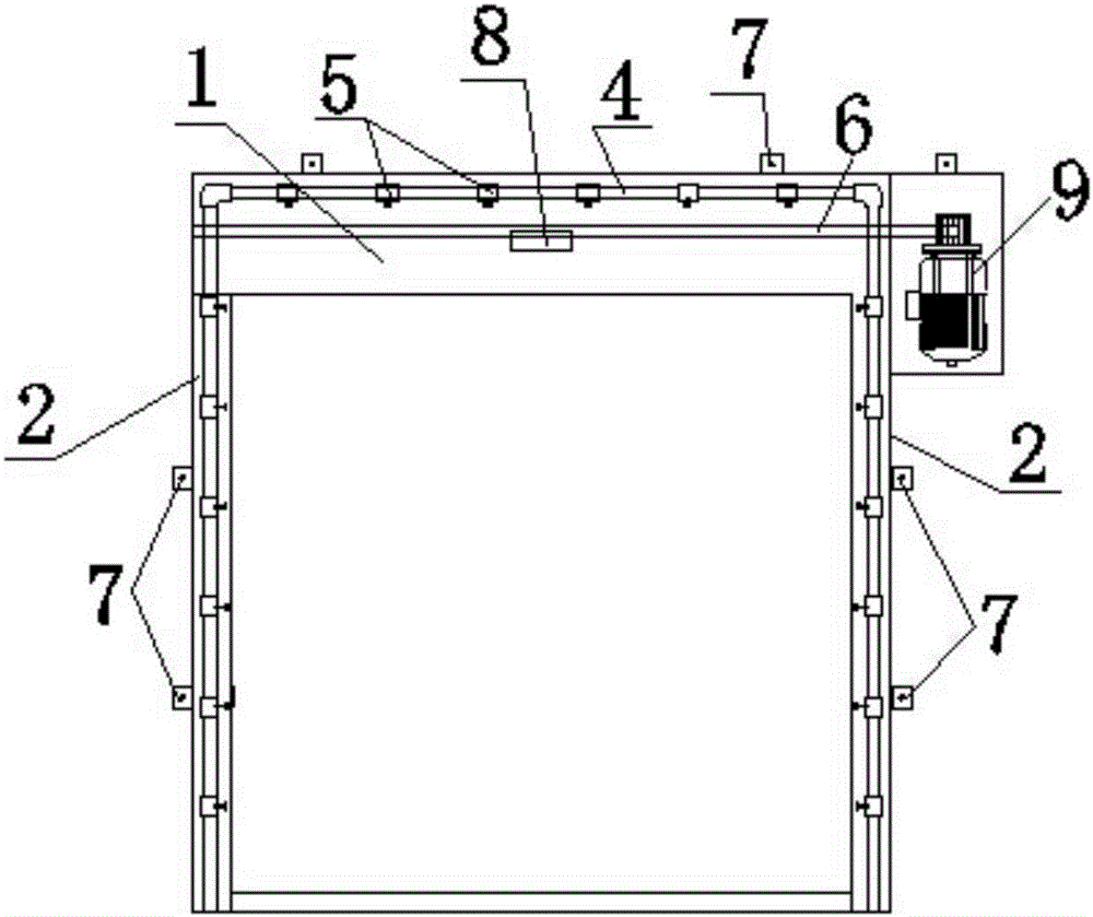 Fast waterproof roller shutter door