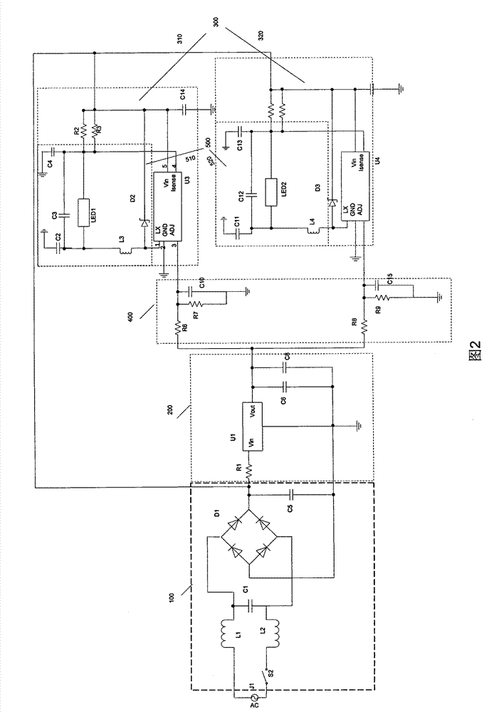 LED constant current drive circuit