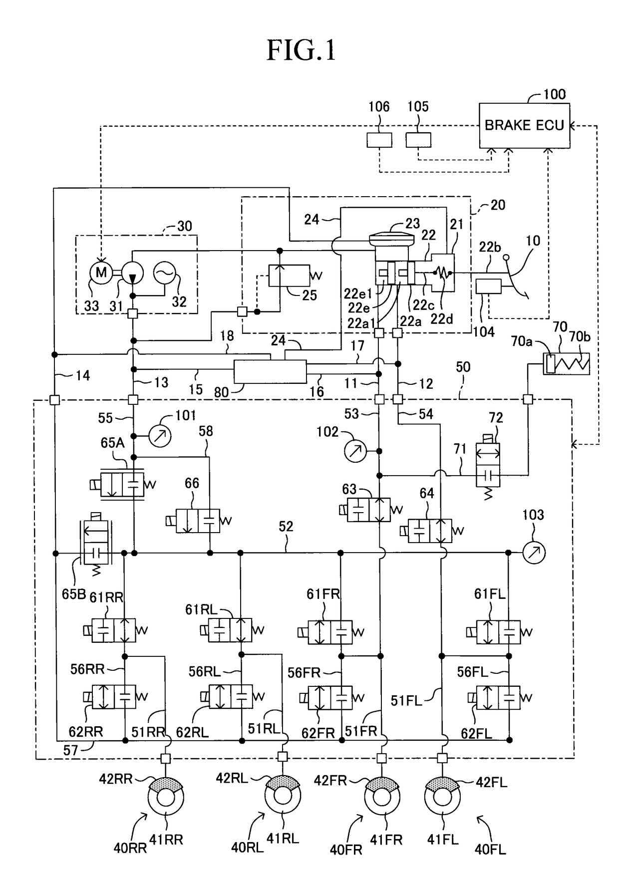 Vehicle brake device