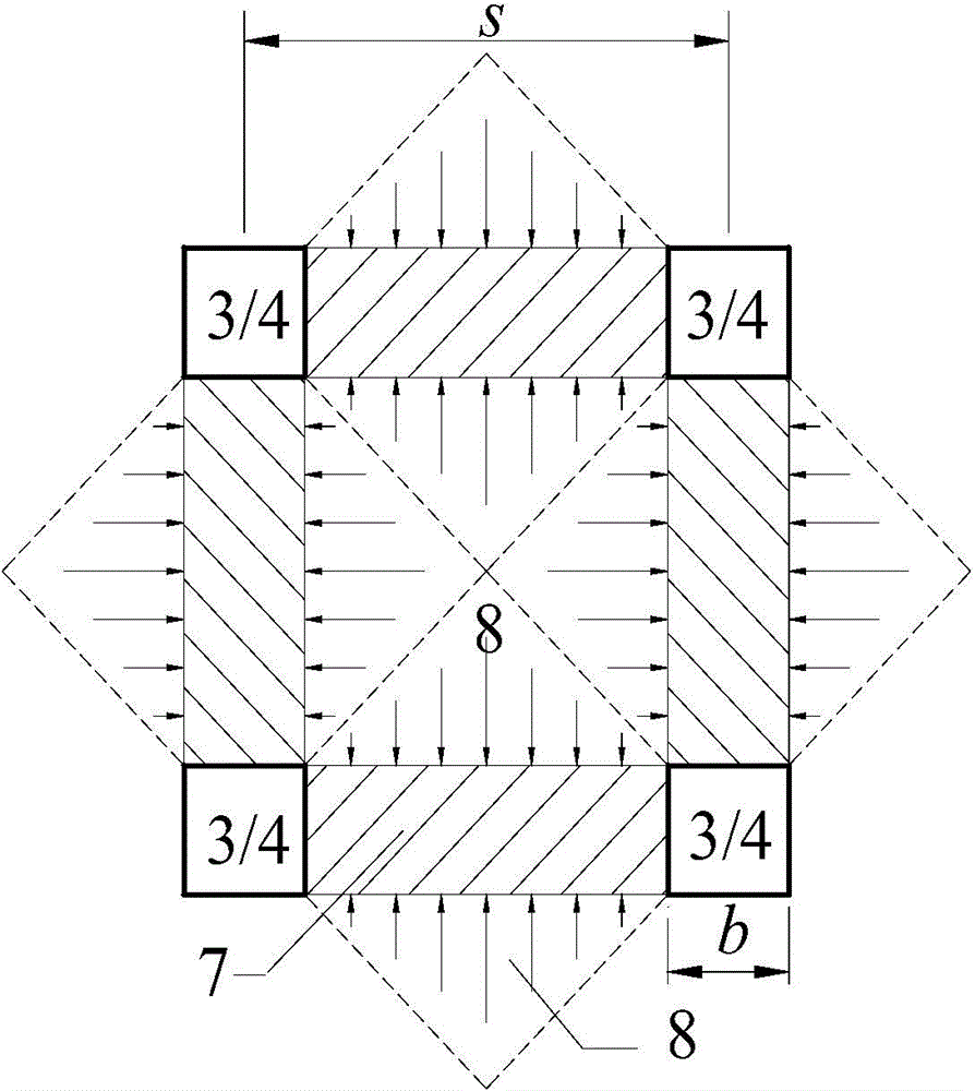 Calculation method of soil engineering grid tensile force inside multilayer ribbed cushion layer