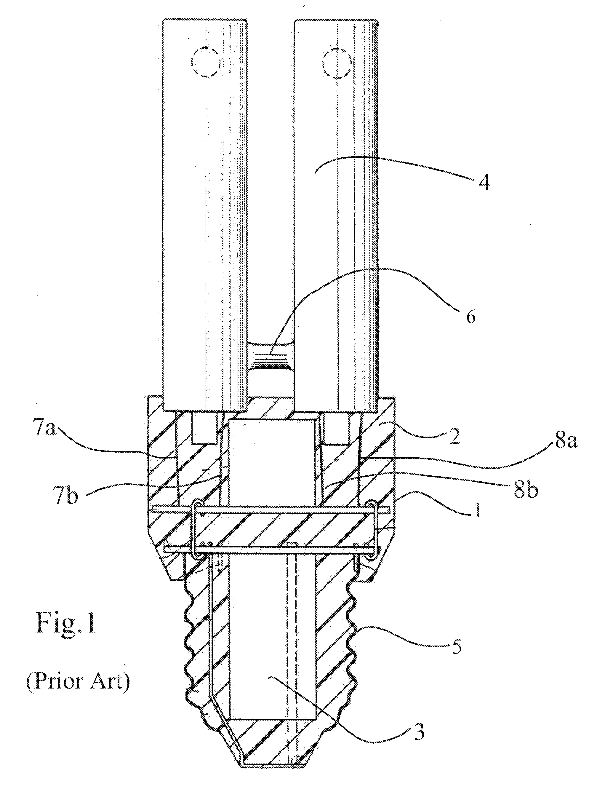 CCFL device with a solid heat-dissipation means