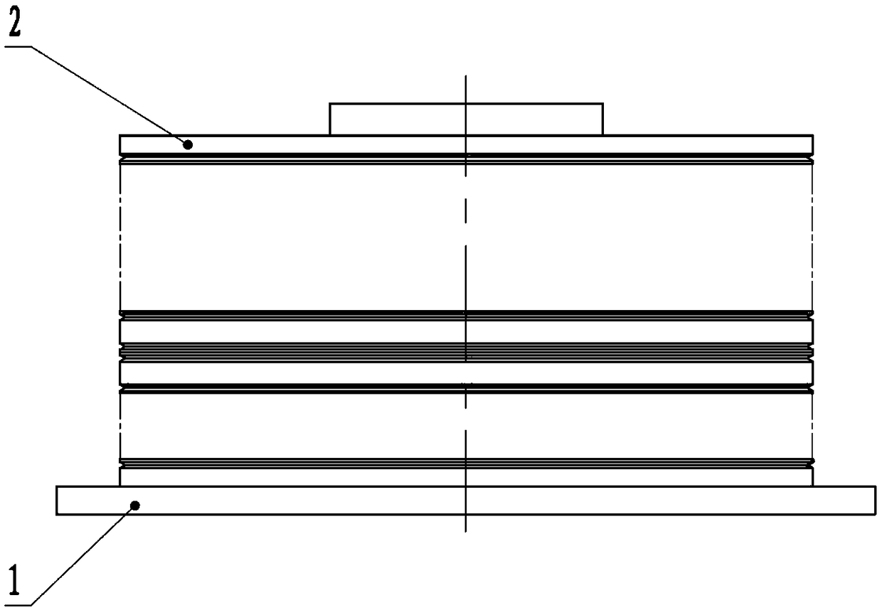 A series vacuum pressure bellows assembly