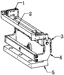 Two-square strip fixture mechanism