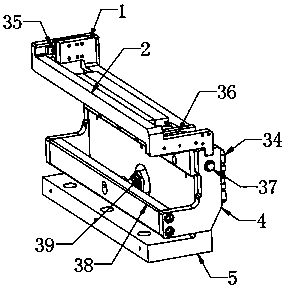 Two-square strip fixture mechanism