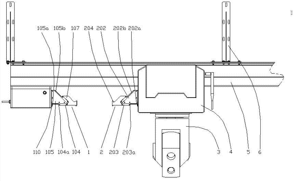 Fireproof suspended type automatic charging mechanism and work process thereof