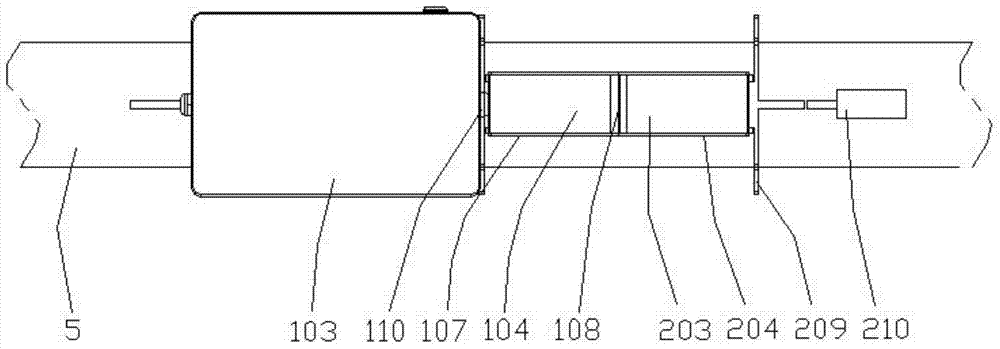 Fireproof suspended type automatic charging mechanism and work process thereof