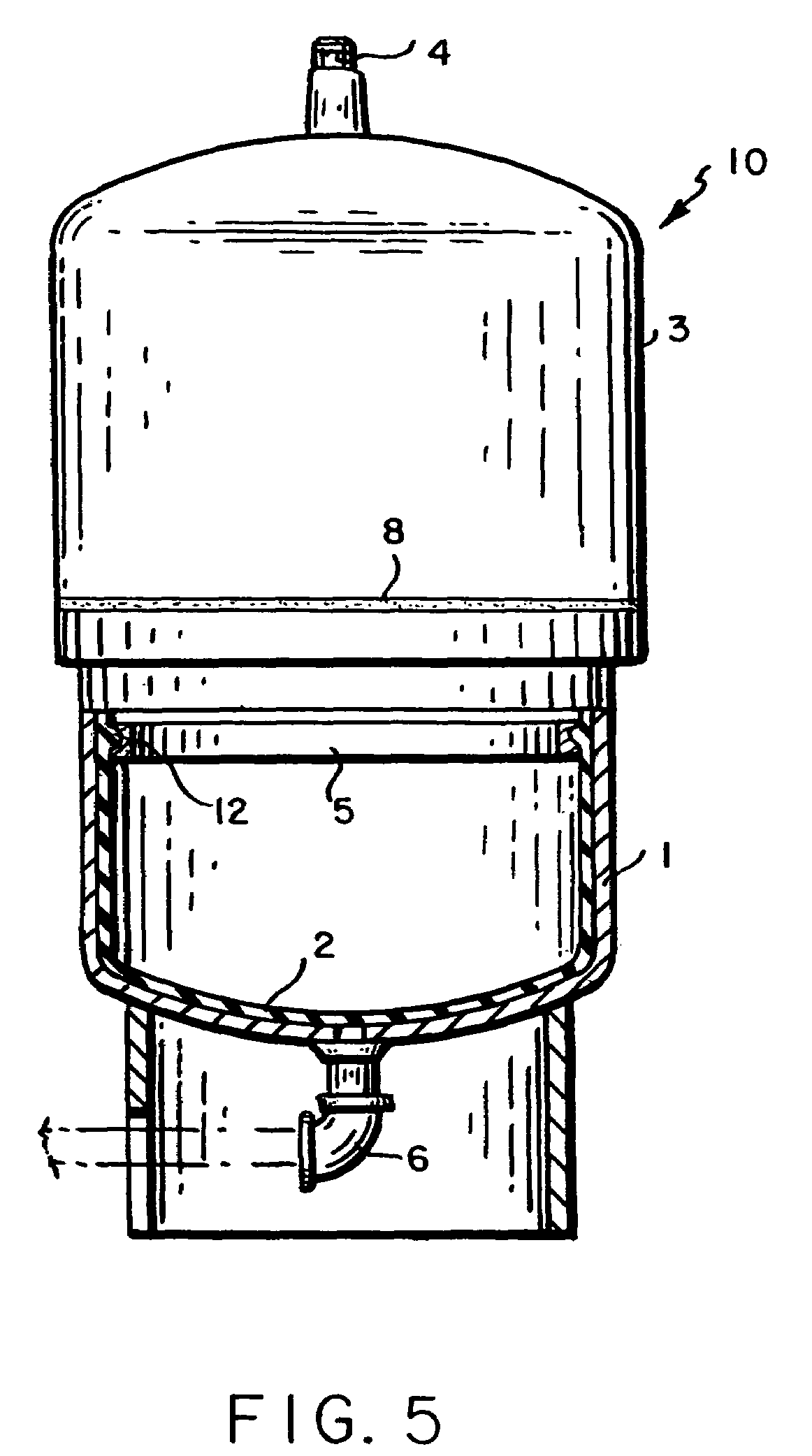 Mobile prepressurized diaphragm type fluid storage tank