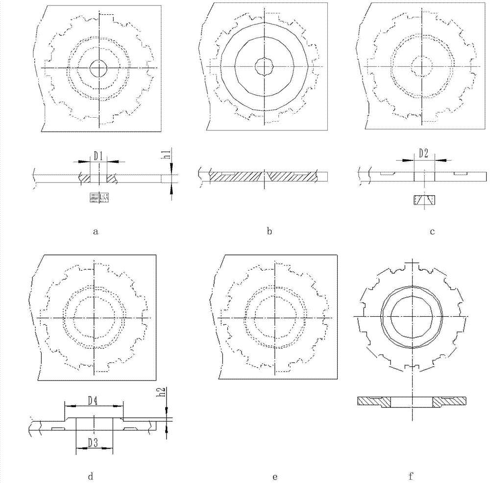 Precision forming method and device for flat gear with flange