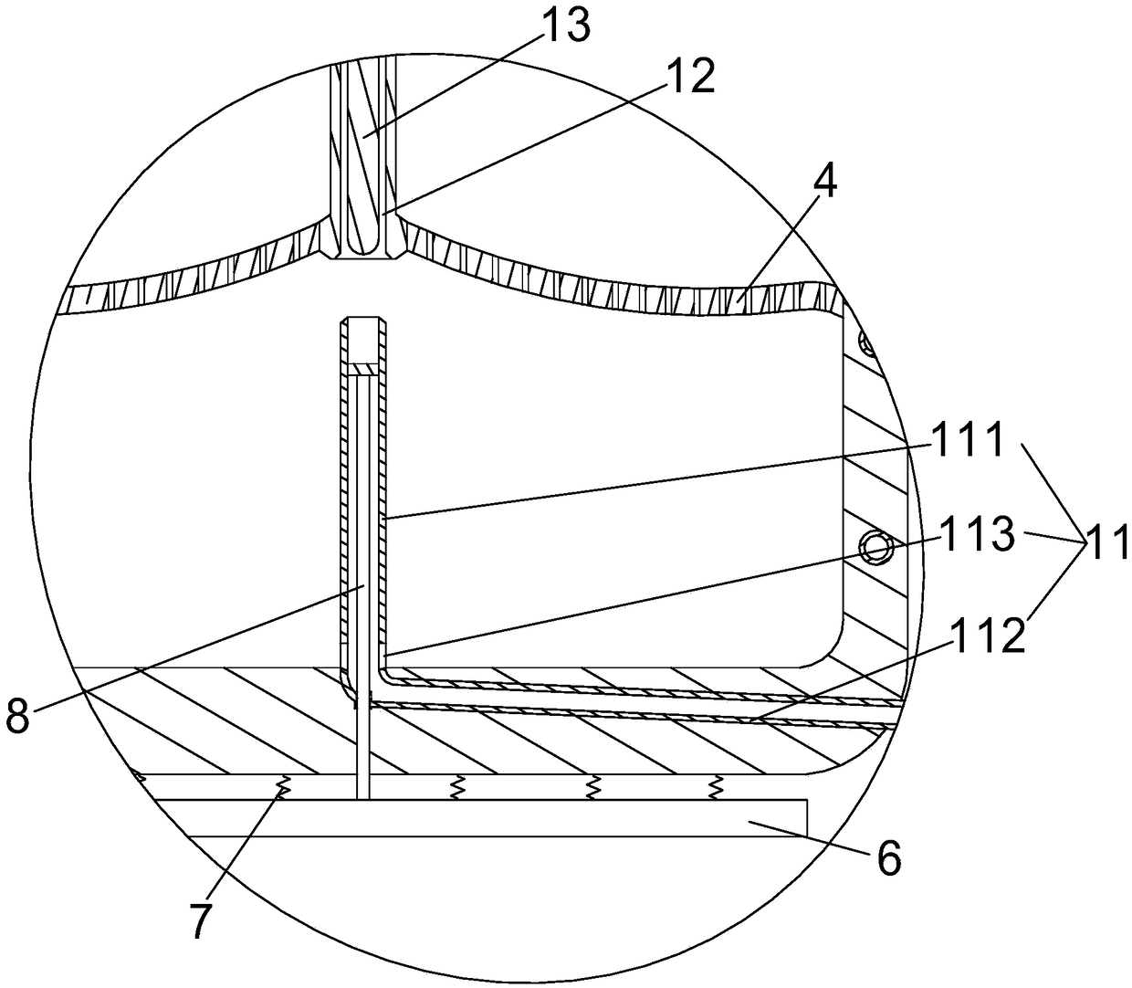 Dying processing device for socks