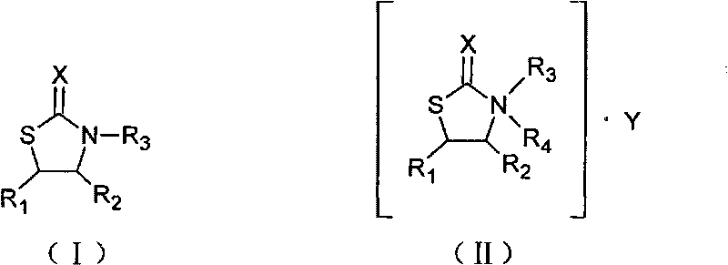 N-substituent thiazolone derivative and preparation method and applications thereof