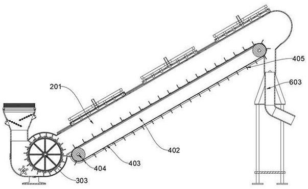 A construction material conveying device